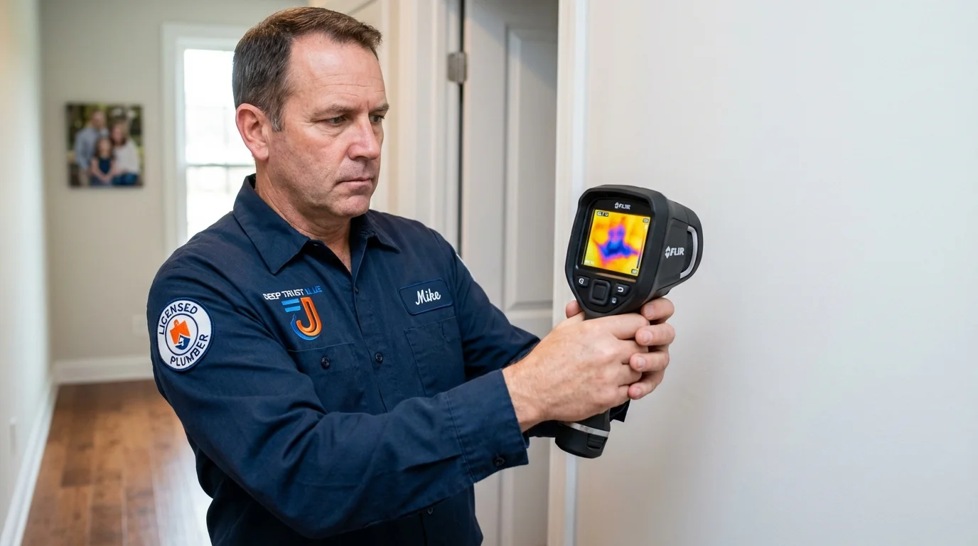Thermal imaging leak detection by Johns Plumbing LLC in El Campo